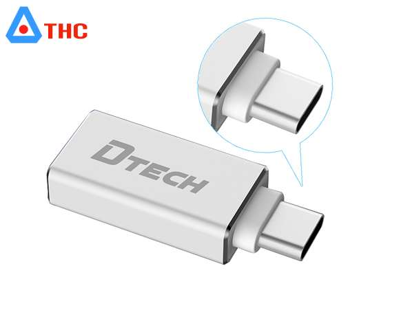 Cáp chuyển đổi USB Type-C to USB 3.0 (đầu âm) Dtech